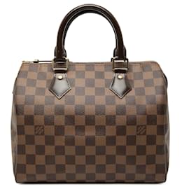 Brauner Louis Vuitton Damier Ebene Speedy 25 Boston Bag