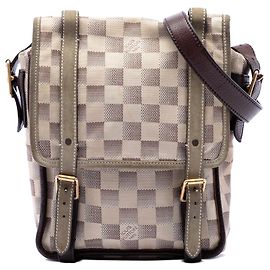 Bolso Messenger Louis Vuitton Damier Lune Trotteur Beige