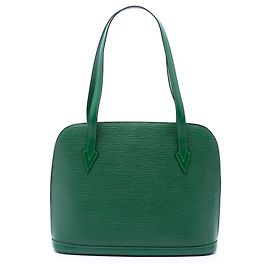 Borsa a tracolla Louis Vuitton Epi Lussac verde