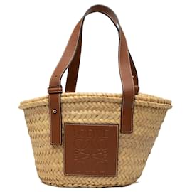 Borsa Tote LOEWE Small Raffia Anagram beige