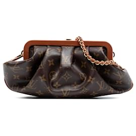 Borsa a tracolla Louis Vuitton Monogram Reverse Boursicot EW marrone