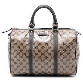 Borsa Boston Gucci Medium GG Crystal Joy beige