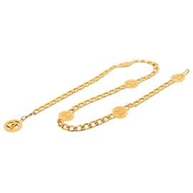 Chanel CC Gold Plated Chain Link Station Gürtel