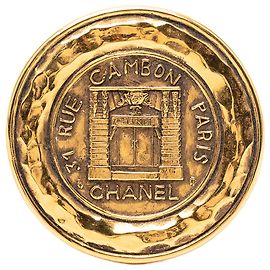 Spilla Medaglione 31 Rue Cambon placcata oro Gold Chanel