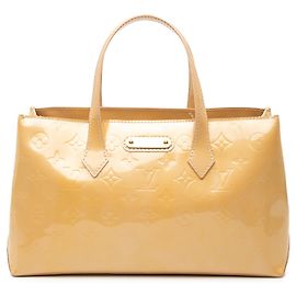 Borsa Louis Vuitton Monogram Vernis Wilshire PM Gialla