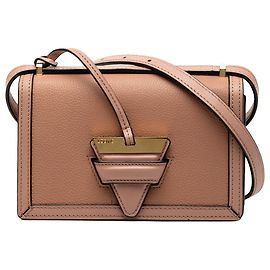 Loewe Bolsa transversal Barcelona em couro de bezerro granulado Mini marrom