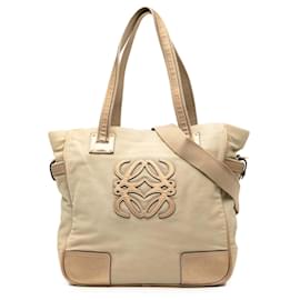 Borsa LOEWE in tela Anagram beige