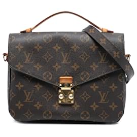 Borsa Louis Vuitton Monogram Pochette Metis marrone