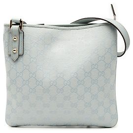 Sac bandoulière Gucci GG Canvas bleu clair