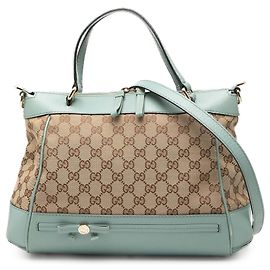 Sac à main Mayfair en toile GG Gucci bleu