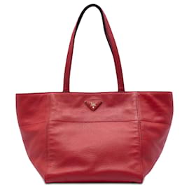 Tote Vitello Daino rosso Prada