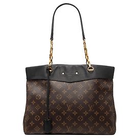 Borsa shopper Louis Vuitton Monogram Pallas marrone