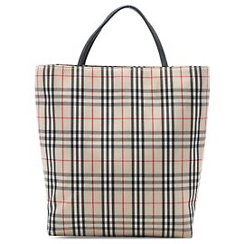 Tote in tela Burberry House Check beige