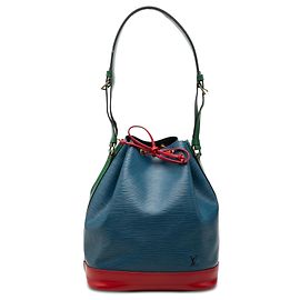 Borsa a secchiello Blue Louis Vuitton Epi Noe Tricolor GM