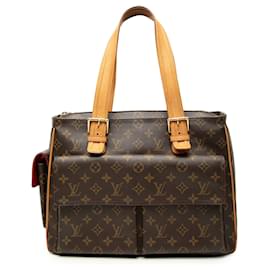 Borsa Tote Louis Vuitton Monogram Multipli Cite Marrone