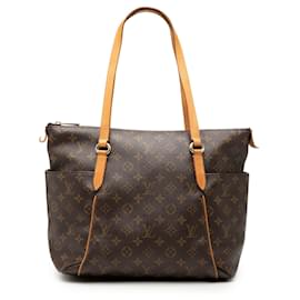 Borsa Tote Louis Vuitton Monogram Totally MM marrone