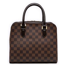 Borsa Louis Vuitton Damier Ebene Triana Marrone