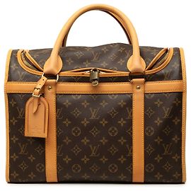 Borsa per il trasporto di cani Louis Vuitton Monogram Sac Chien Pet Carrier 40 marrone Borsa da viaggio
