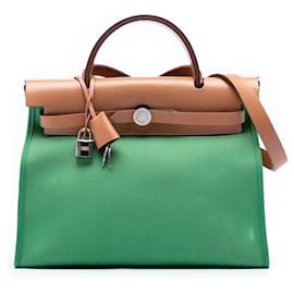 Borsa Hermès Toile Herbag Zip 31 verde