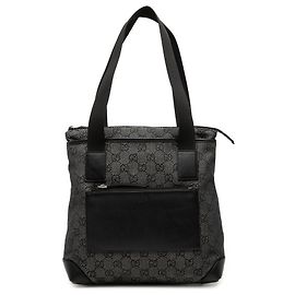 Tote in denim Gucci GG nero