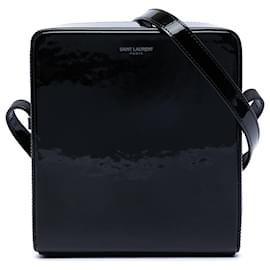 Borsa Camera in vernice nera Saint Laurent