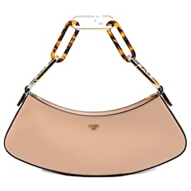 Borsa Swing in pelle Fendi O Lock rosa
