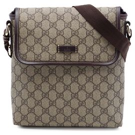 Borsa a tracolla Gucci GG Supreme beige