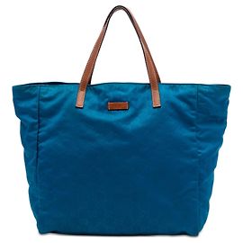 Tote in nylon GG blu Gucci