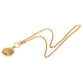 Collana con pendente a medaglione 31 Rue Cambon placcato oro Gold Chanel Gold Plated