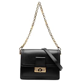 Borsa a tracolla Dauphine MM in pelle di vitello nera Louis Vuitton