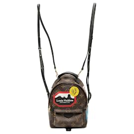 Zaino Louis Vuitton Monogram World Tour Mini Palm Springs marrone