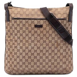 Borsa a tracolla Gucci GG Canvas beige