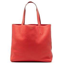 Borsa Tote Hermès Clemence Double Sens 36 rossa