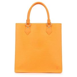 Sac cabas Orange Louis Vuitton Epi Sac Plat PM