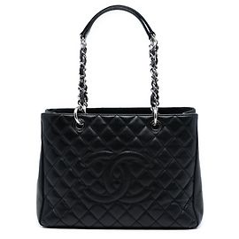 Tote Grand Shopping in Caviar nero Chanel