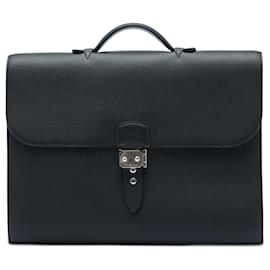 Bolso Hermès Togo Black Sac A Depeches 38 Business Bag
