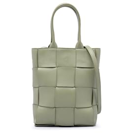 Borsa Tote e Borsa a tracolla Bottega Veneta Mini Maxi Nappa Intrecciato North South Cassette, verde
