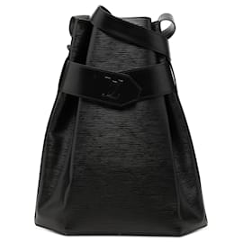 Borsa a secchiello Louis Vuitton Epi Sac D Epaule GM nera