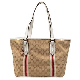 Tote Jolicoeur em canvas GG Gucci marrom