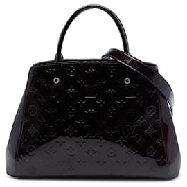 Borsa Louis Vuitton Monogram Vernis Montaigne MM viola
