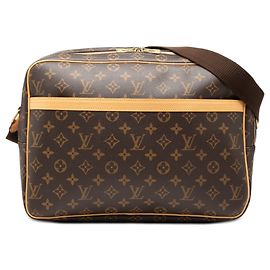 Borsa a tracolla Louis Vuitton Monogram Reporter GM marrone