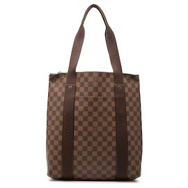 Borsa Tote Louis Vuitton Damier Ebene Beaubourg marrone