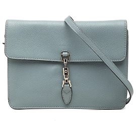 Borsa Gucci Calfskin Soft Jackie Convertible Crossbody Blu