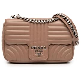 Borsa Prada Medium Soft Calf Impunture Diagramme Beige
