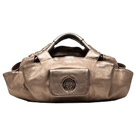 Borsa Hobo Anagram Aire in Nappa Metallizzato Marrone LOEWE
