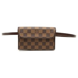 Brown Louis Vuitton Damier Ebene Florentine Pochette Belt Bag