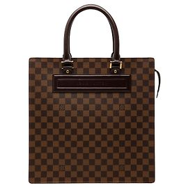 Borsa Tote Venice Sac Plat GM in Damier Ebene marrone Louis Vuitton