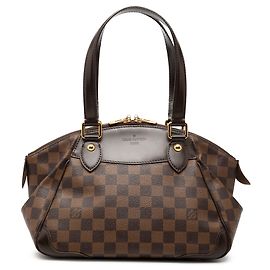 Borsa Louis Vuitton Damier Ebene Verona PM marrone
