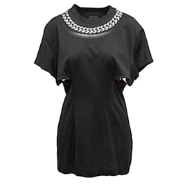 Vestido mini de algodón con recortes blanco y negro Givenchy Talla US S