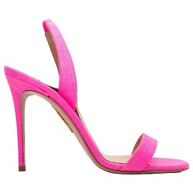 Sandali con tacco slingback Aquazzura Hot Pink Taglia 36.5